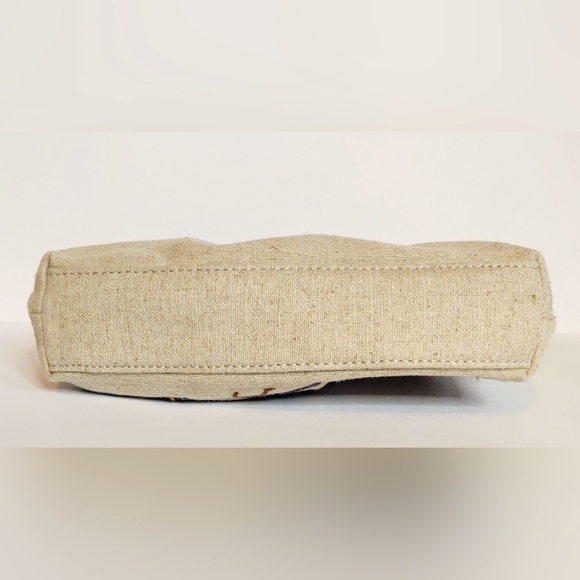 Forever by Fossil Vtg Canvas Embroidery Mini Purse - Picture 8 of 10